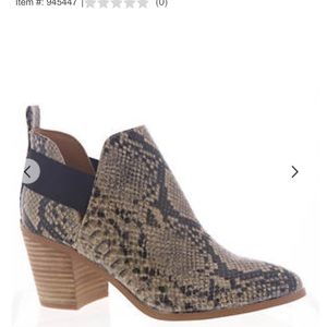 SOLD! SOLD! Dolce Vita New Fig Faux Leather Snake Print Ankle Bootie